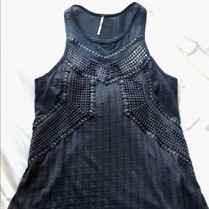 Free People - Trinity Embellished High/Low Tank